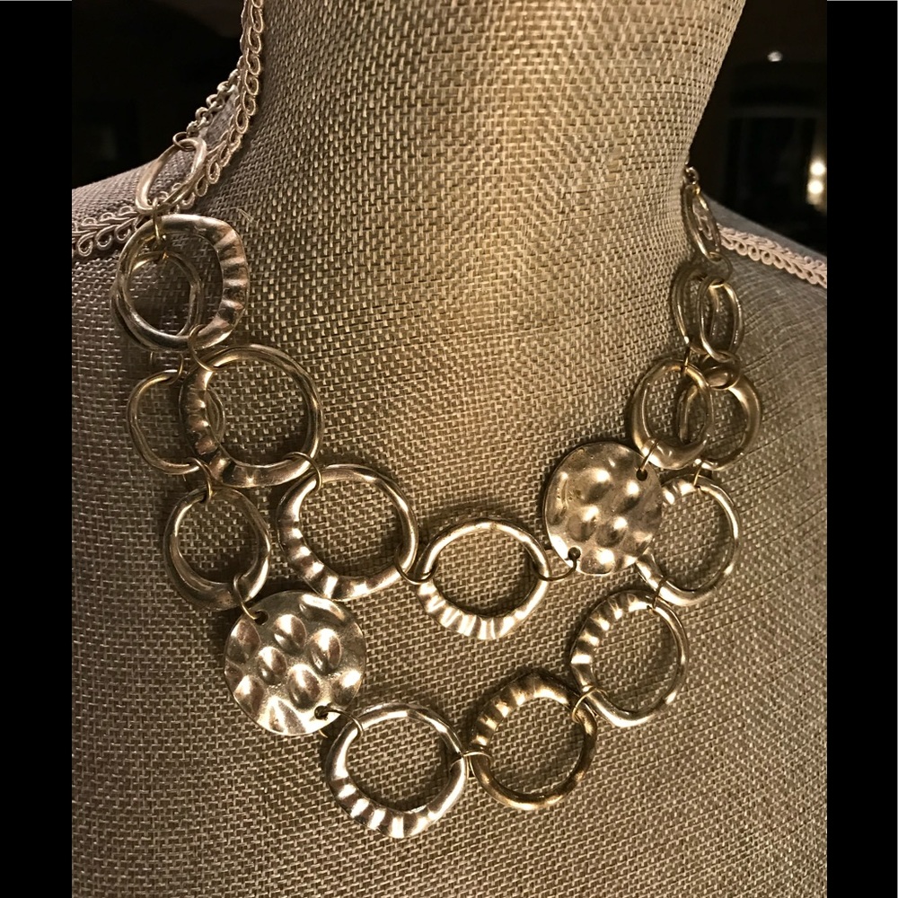 Silver color necklace